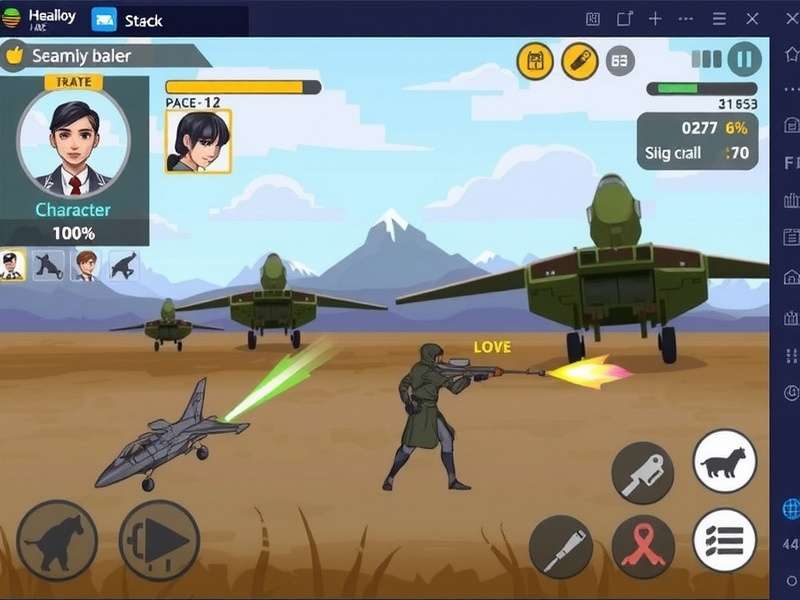 Animal Assault Ace gameplay screenshot showing character selection